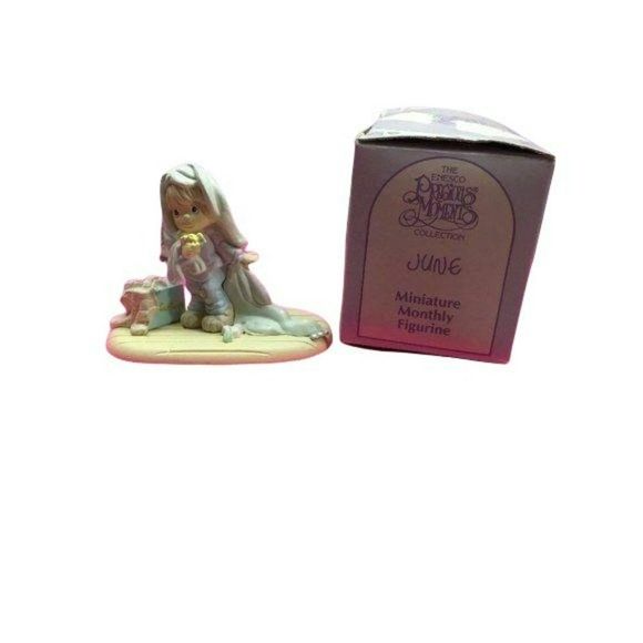 Precious Moments Wedding June Month Bride Flowers 110043 Miniature figurine - Picture 3 of 12